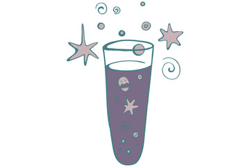 Напиток в пробирке