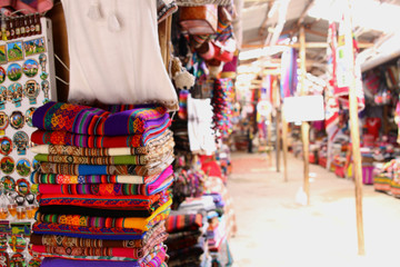 local Peruvian products. Cuzco streets.traditional arts