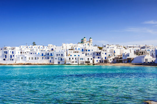 Greek fishing village Naousa, Paros island , Greece