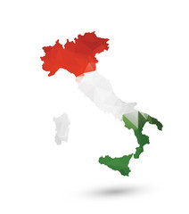Geometric map of Italy