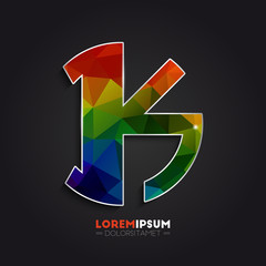 Letter K logo design