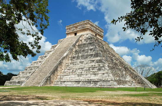 Kukulcán-Pyramide in Chichén Itzá, Yucatán, Mexiko