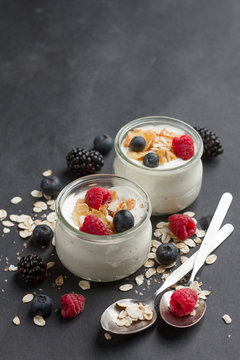 Yogurt with granola or muesli