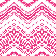 Hand drawn painted seamless pattern. illustration