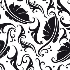 Floral seamless background.