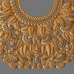 Vector gold ornament.