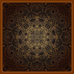 Vector gold ornament.