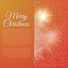 Vector illustration Merry Christmas. Abstract background with li