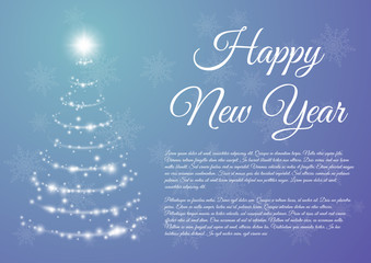 Happy New Year celebration background. Vector illustration