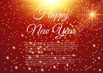 Happy New Year celebration background. Vector illustration