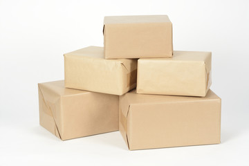 Cajas cerrada lista para envío