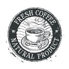 coffee cup vector logo design template. cafe or coffeehouse icon