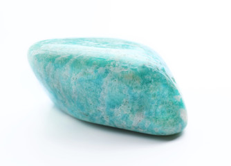 Amazonite isolated on white background