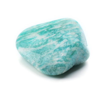 Amazonite isolated on white background