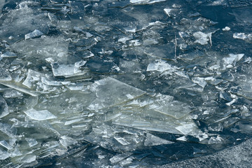 River With Broken Ice