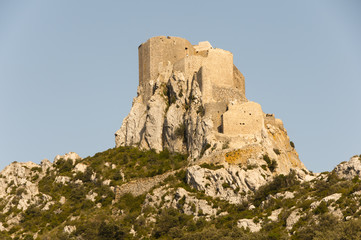 Fototapeta na wymiar Queribus Cathar Castle - France