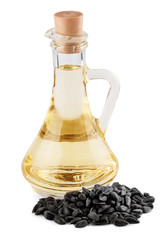 Sunflower oil with seeds