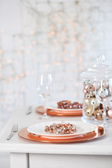 Beautiful Christmas table setting