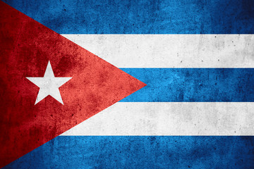 Naklejka premium flaga Kuby