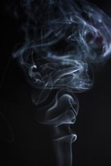White abstract smoke