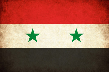 Syria grunge flag illustration of country