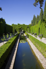 Alhambra, Granada,Generalife, Palastgarten
