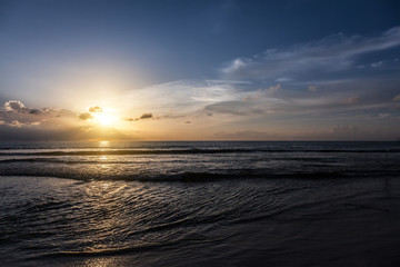 Beautiful orange sun rise