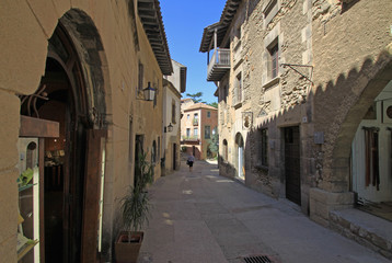BARCELONA, SPAIN - AUGUST 31, 2012: Poble Espanyol or Spanish village