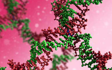 DNA close-up, DNA Molecule Model, DNA Strands, DNA animation