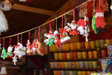 Christmas decorations at fair