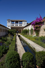 Fototapeta na wymiar Alhambra, Granada,Generalife, Palastgarten,