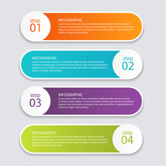 Vector colorful info graphics for your business presentations.