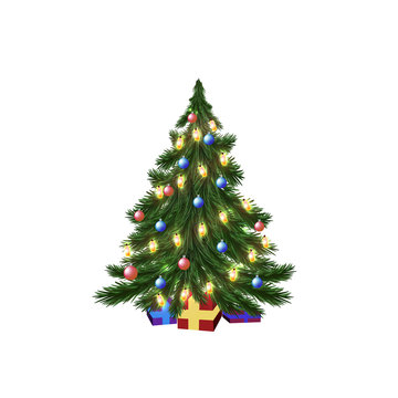 Christmas tree and galand.