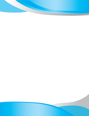 Blue Grey Letterhead Background Border