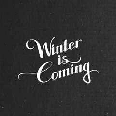 Winter Is Coming. Vector Illustration
