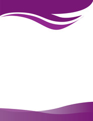 Purple Invitation Swirl Border Background