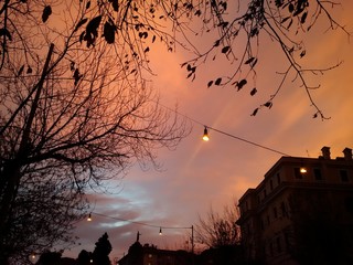 Tramonto a Villa Mirafiori