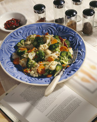 Carrot and broccoli salad