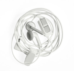 Ear Buds wound up. Earphones.