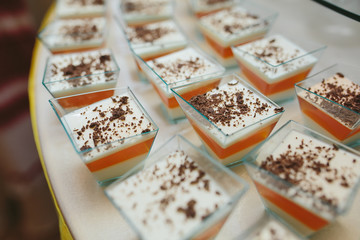 Delicious fancy wedding cake