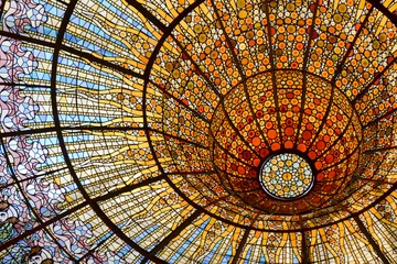 Foto auf Acrylglas Befleckt Barcelona Glasdach