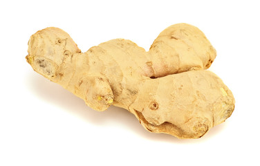 Fresh ginger isolated on white background