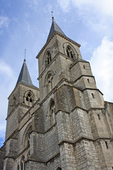 Fototapeta na wymiar basilica of St. John the Baptist, Chaumont