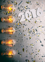 NYE: Poster Background For New Year 2016 Party