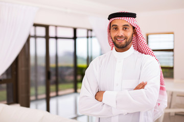 arabian man standing indoors