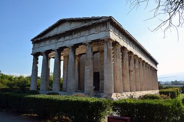 Fototapeta na wymiar temple of hephaestus in athens greece photography