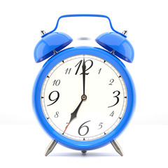 Alarm clock on white background