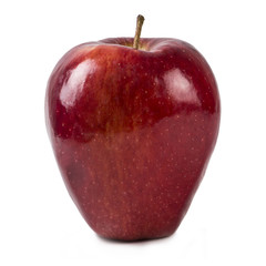 red apple isolated on a white background