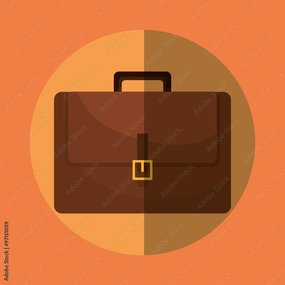 Wall mural business briefcase icon graphic