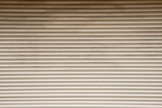 Straight lines on a shop front shutter